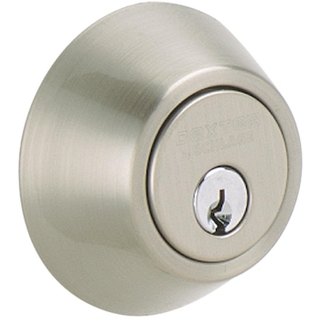 Schlage Dexter Satin Nickel Single Cylinder Deadbolt JD60V619